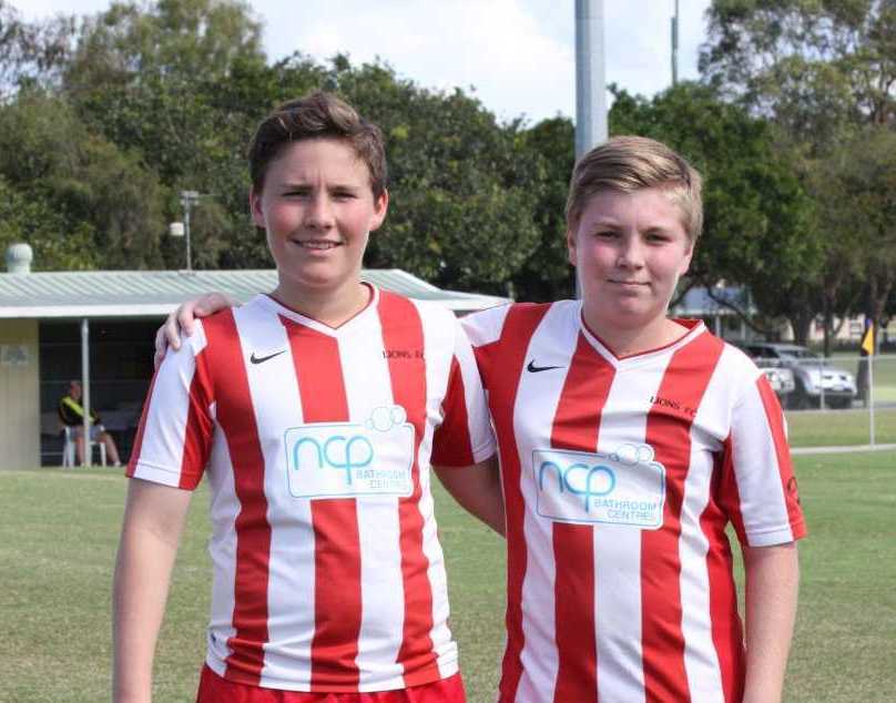 Lions members, Levi and Flynn McDermott are soaring with their soccer