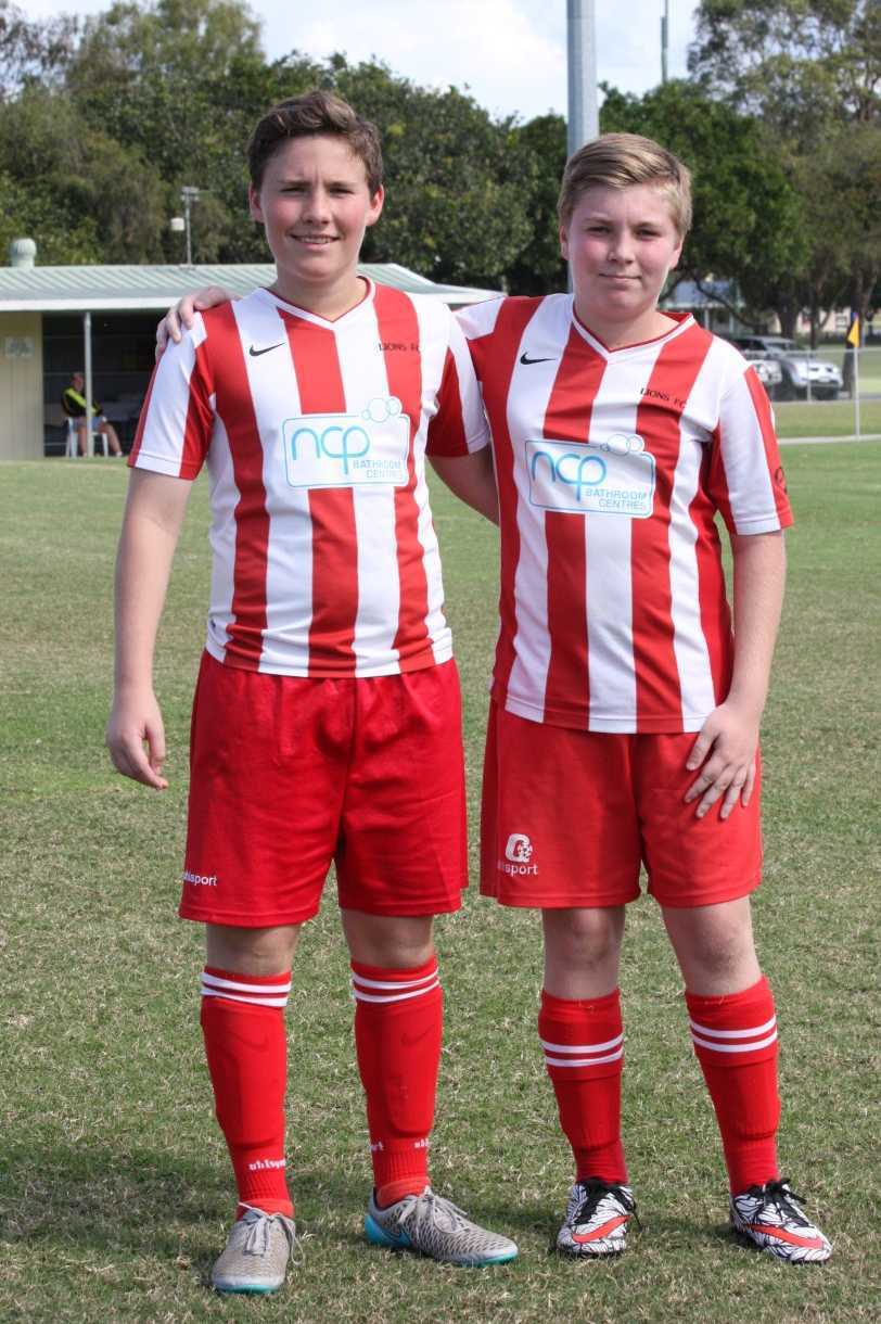 Lions members, Levi and Flynn McDermott are soaring with their soccer