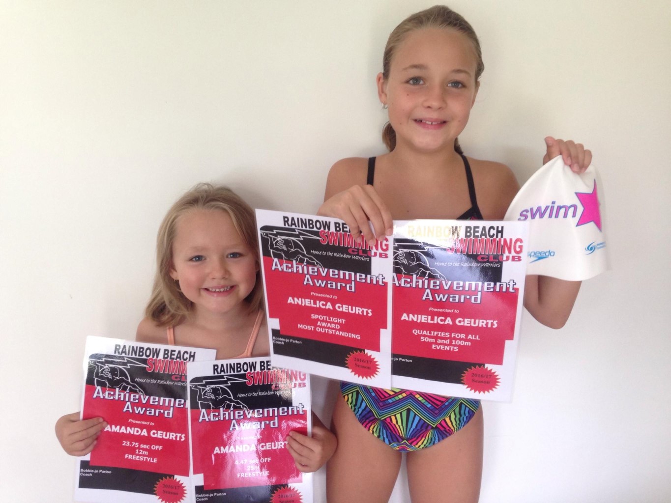 Amanda and Anjelica Geurts have had a great season at Rainbow Beach Warriors 