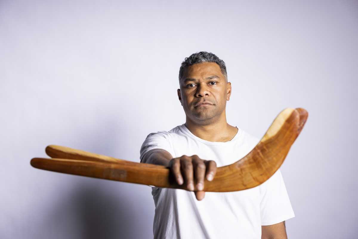 Fred Leone is one of the Butchulla Songmen, a language custodian, and a ground-breaking, award-winning artist coming to the Rainbow Beach Spring Festival