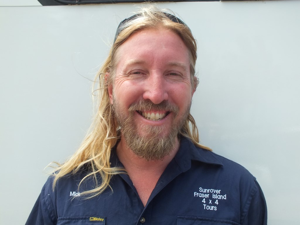 Mick Findlater urges people to enjoy the beach on Fraser Island but keep their swimming to the creeks and lakes