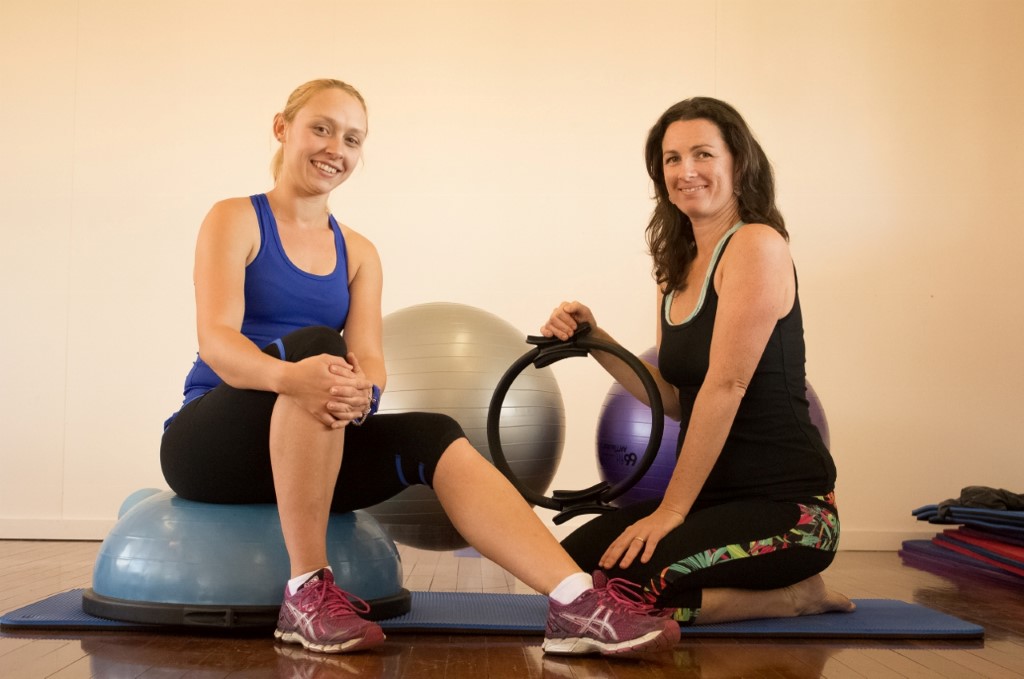 Krystal Brookes and Sarah Booth Instructors of Cardio-Step