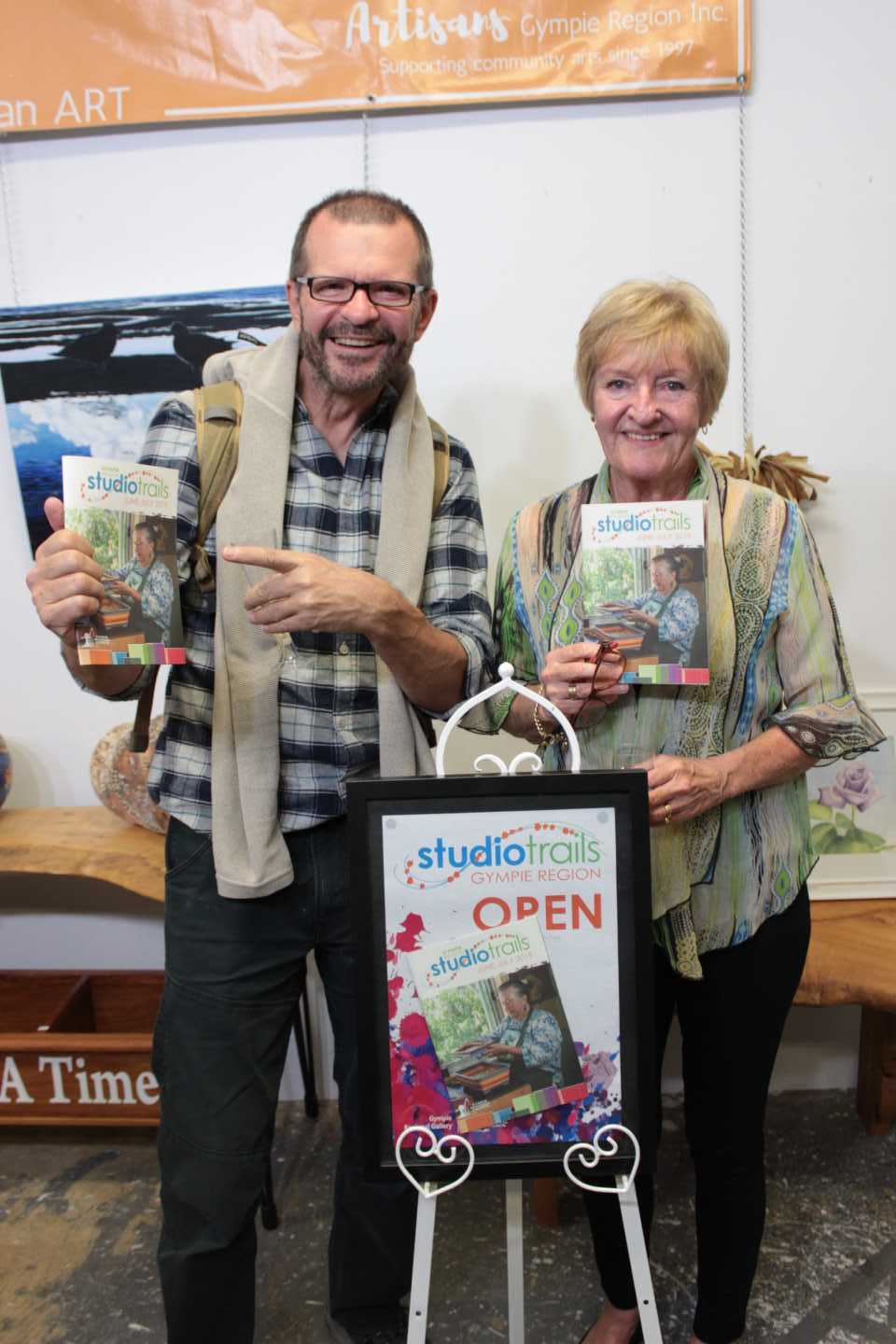 Go and see art from Phil Horne in Rainbow Beach and Kerri Southern and the Cooloola Coast Art Group at the Studio Trails weekend Image Hayley Mahaffey