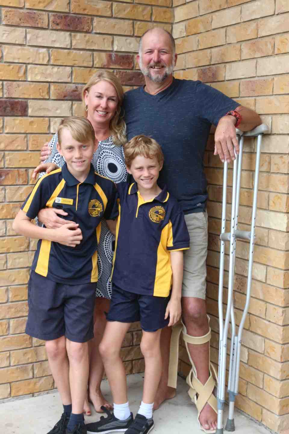 The Ice Man - Rob Gough with his family