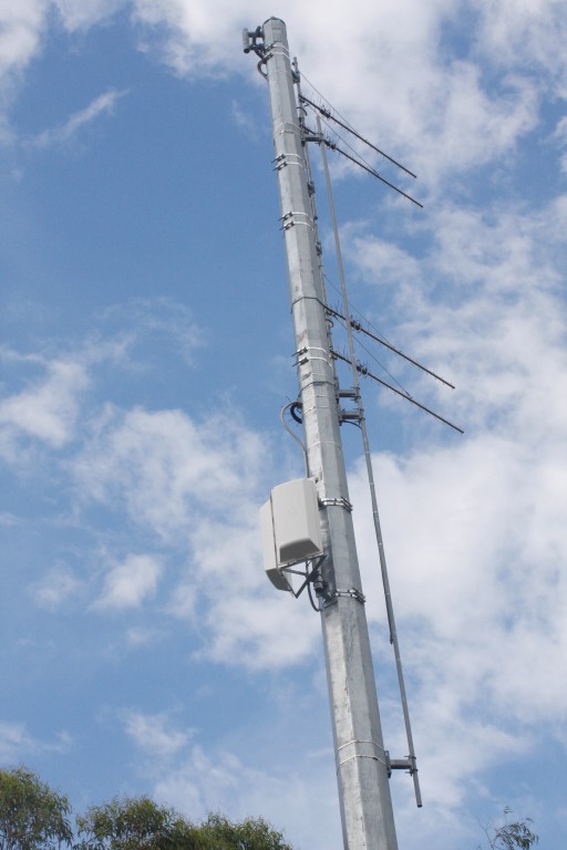 “Yes, the transmitting aerial has been shifted further down the tower”