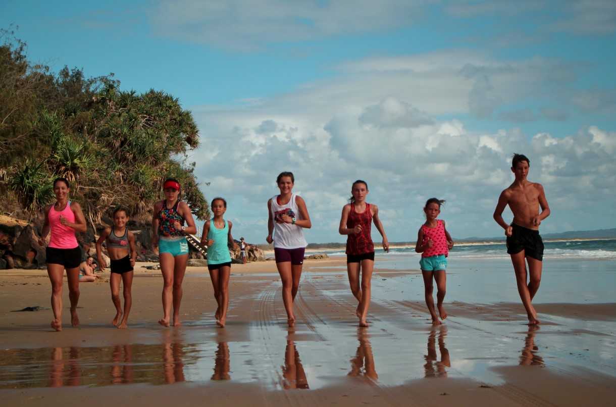 Dave Smith’s junior squad in training…..future Olympians perhaps?
