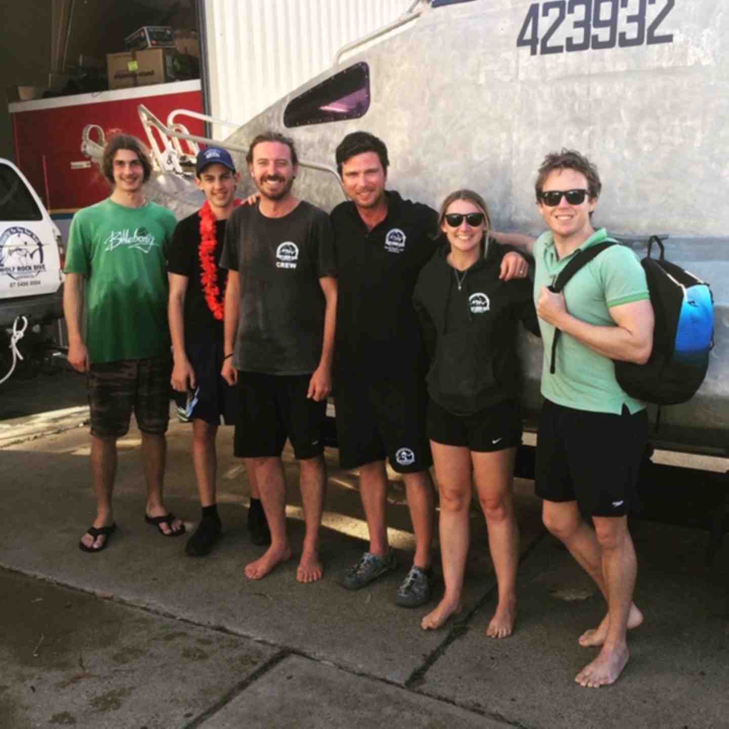 Wolf Rock Dive - The latest PADI Open Water Certified scuba divers - Bailey Symons, Charlie Kingsley, Alex Heathcote, James Nelson, Emily Simpson, Colin Thrupp 