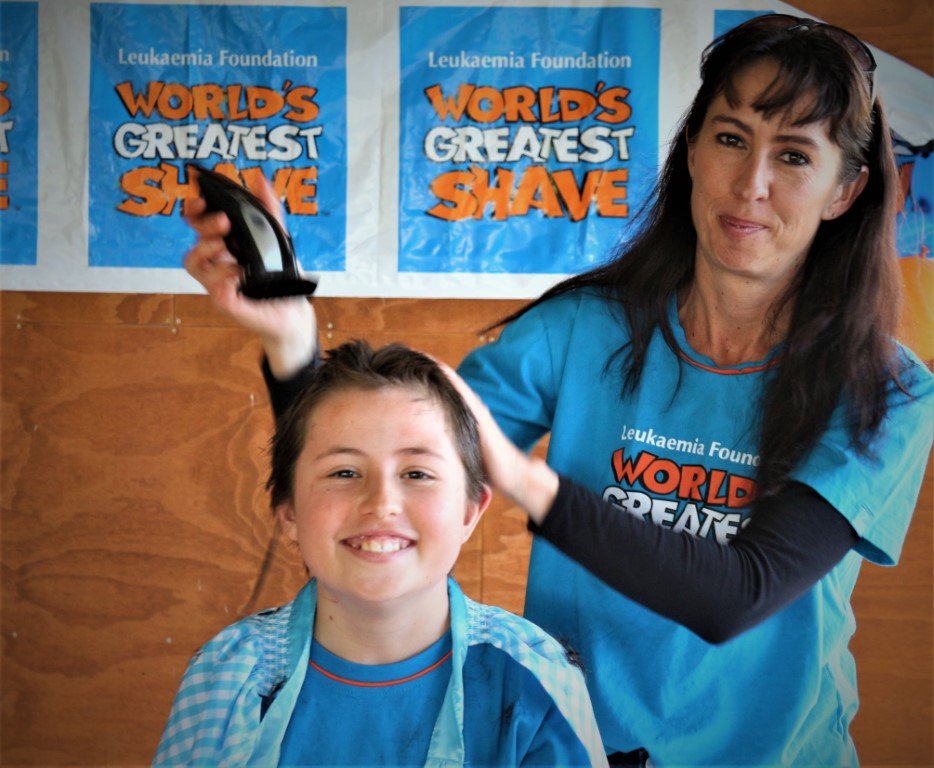 Mum Kirstie was the only one trusted to shave daughter Ella's hair for the World's Greatest Shave, raising money for blood ca