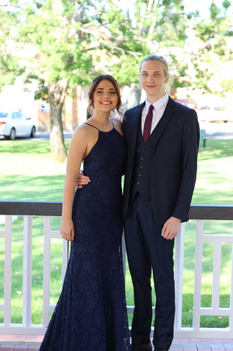 Alexandra Domingue with her partner Adam Lilley