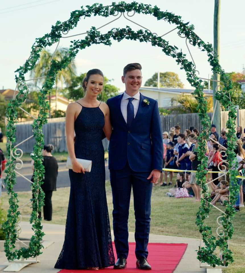 Year 12 2018 - Emily Brantz with her formal partner Jack McPherson