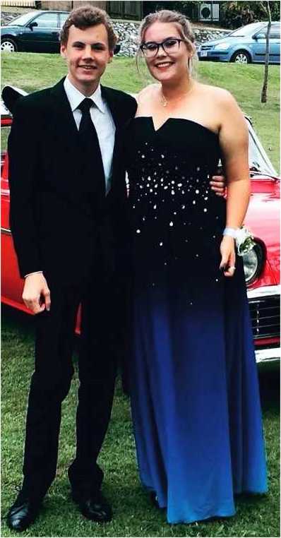 Shervawn Wilson is pictured with partner Logan Smith