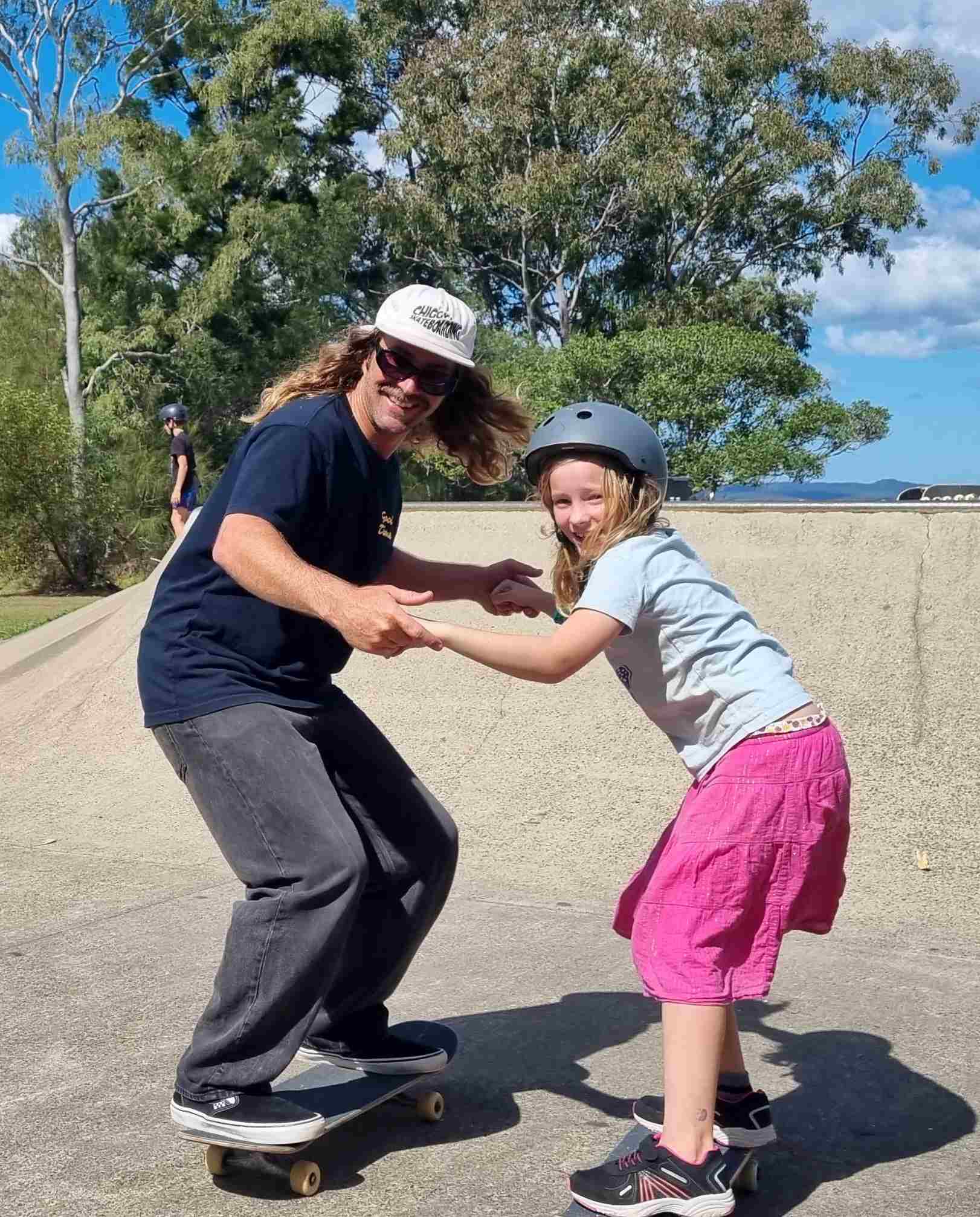  Jackie gains confidence with the help of instructor Vince.