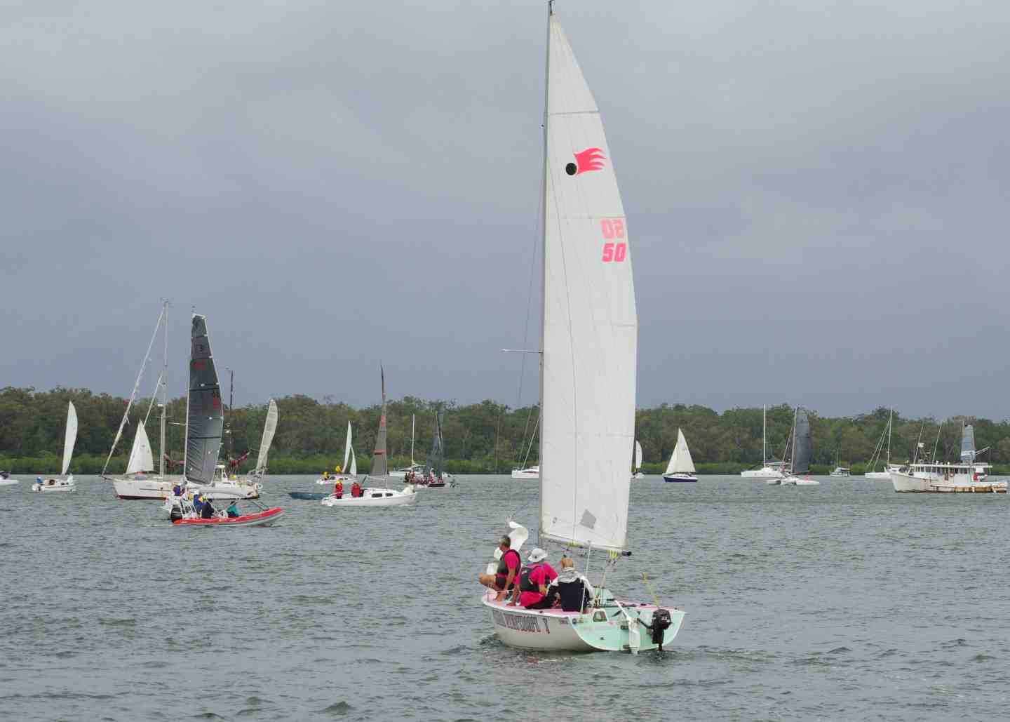 Tin Can Bay Yacht Club entrant ‘Cheers Everybody’ wins second place in the Bay to Bay post image