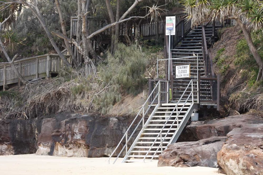 Bullock Point progress, a new lookout and those steps! post image