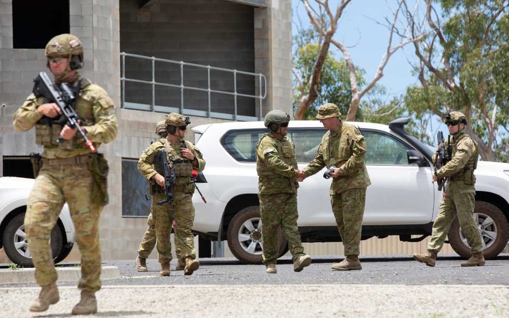 Military Police Conducting Close Personal Protection Training Activities In Tin Can Bay post image