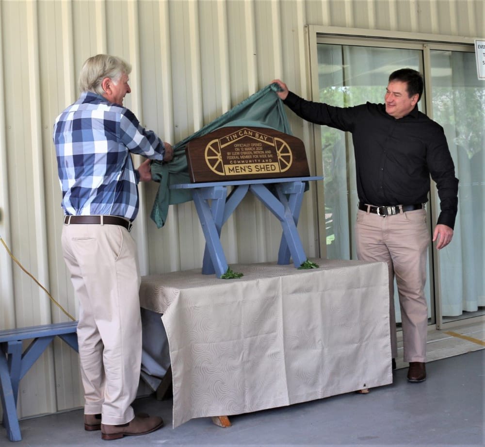 Mens Shed is officially opened post image