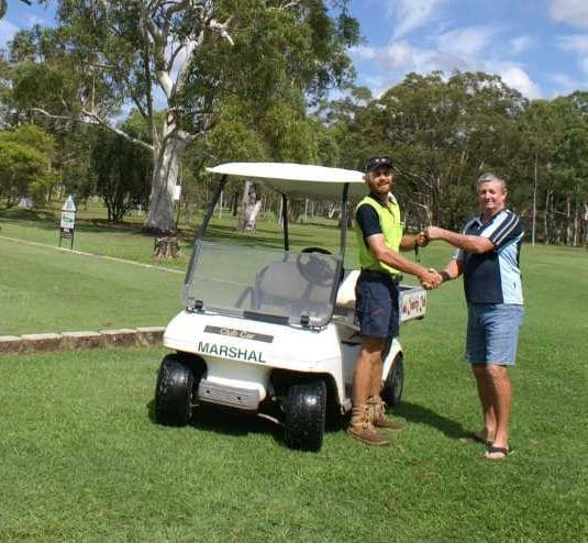 Mick hands over the greens post image
