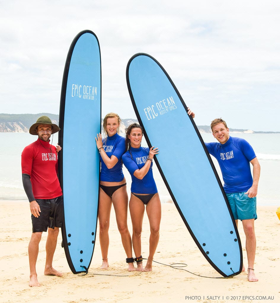 World surfer instructs at Rainbow Beach post image