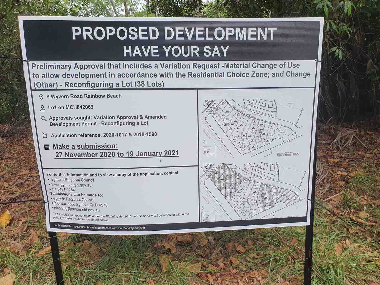 Calls for submissions on the golf course development post image