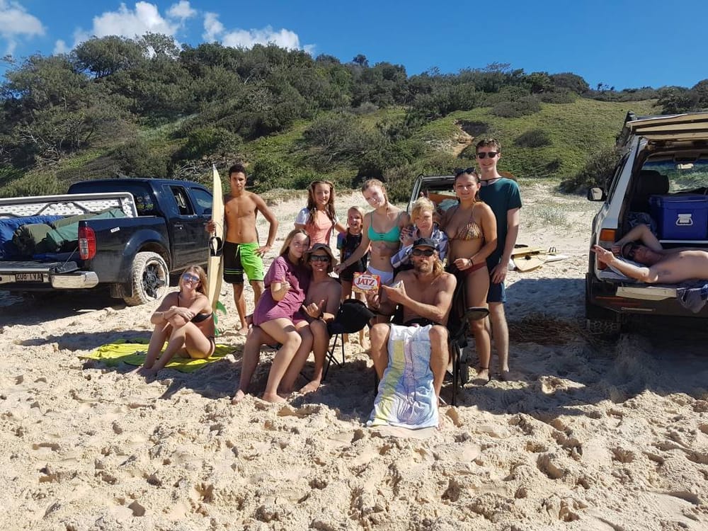 Local boardriders camp on Teewah Beach post image