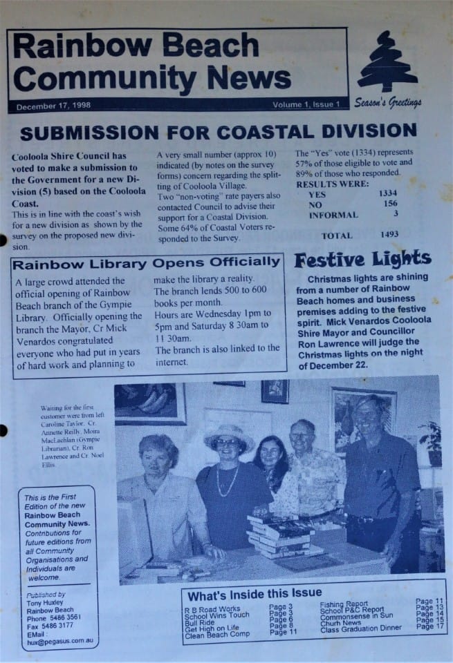 Happy 21st Rainbow Beach Cooloola Coast Community News! post image
