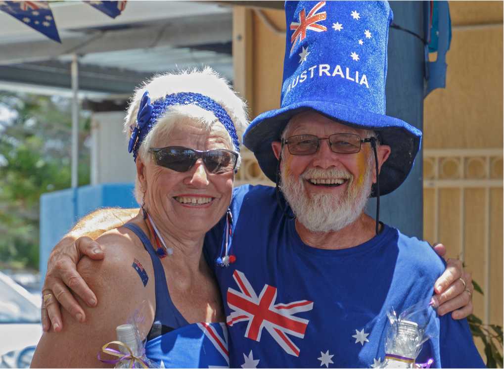 Australia Day is also celebrated at the Yacht Club in Tin Can Bay with rivalry from three teams - Yachties, Sailability and t