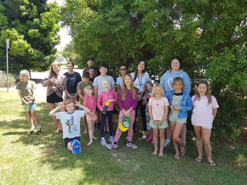 The Learning Community children with Chloe Zatta from the Council’s ‘kNOw Waste’ Education Program.