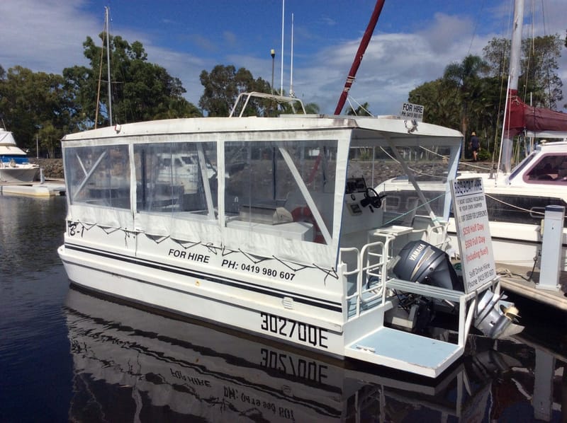 Win a day on this BBQ boat just by buying a $2 raffle ticket from Coastguard!