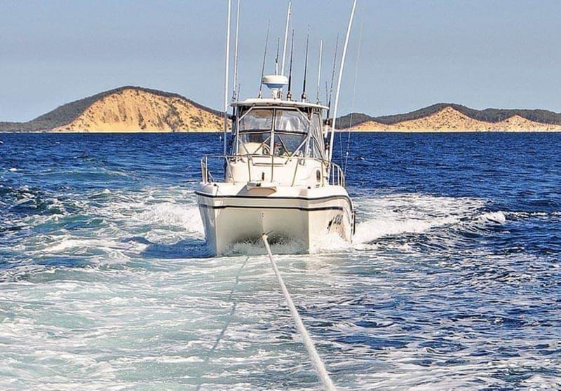 The long tow home for a struggling boatie by the Tin Can Bay Coast Guard - become a member today