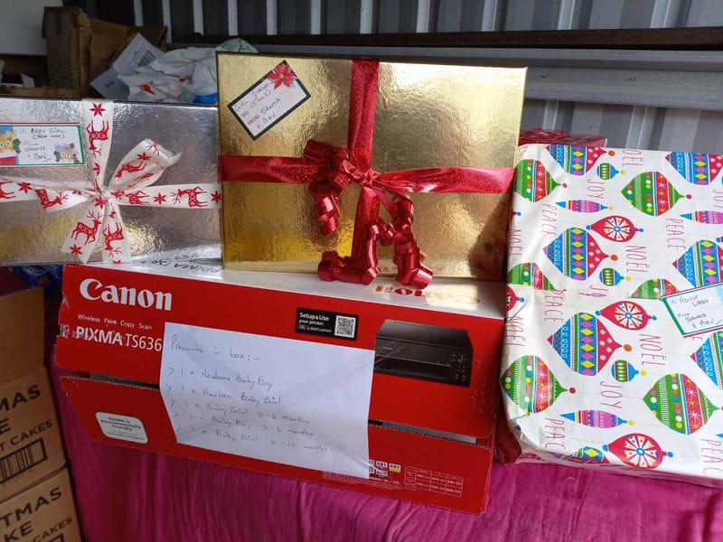 Droughtrunners - Some Christmas presents donated by Bev Yeoman.