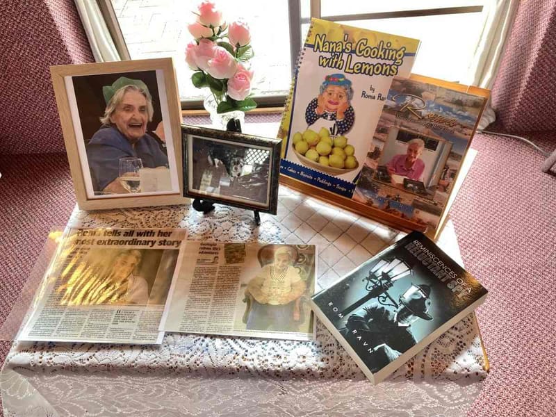 Probus Club - Display commemorating the interesting life of the much-loved Roma Ravn