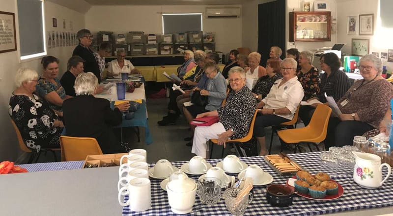 QCWA Branch President, Wendy addressing attendees at the recent Branch AGM