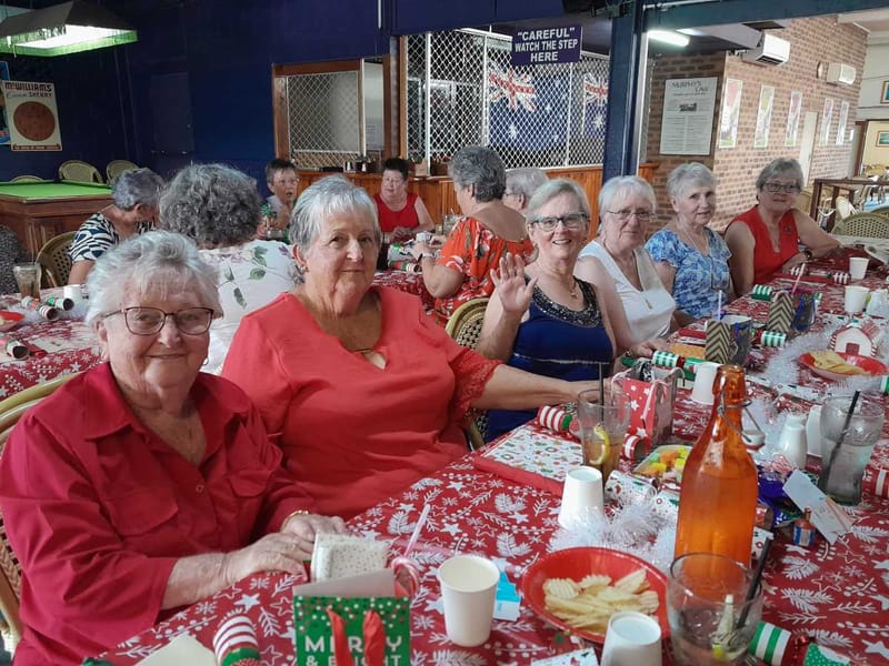 Quilters - Our members enjoying the festivities at our Christmas celebration