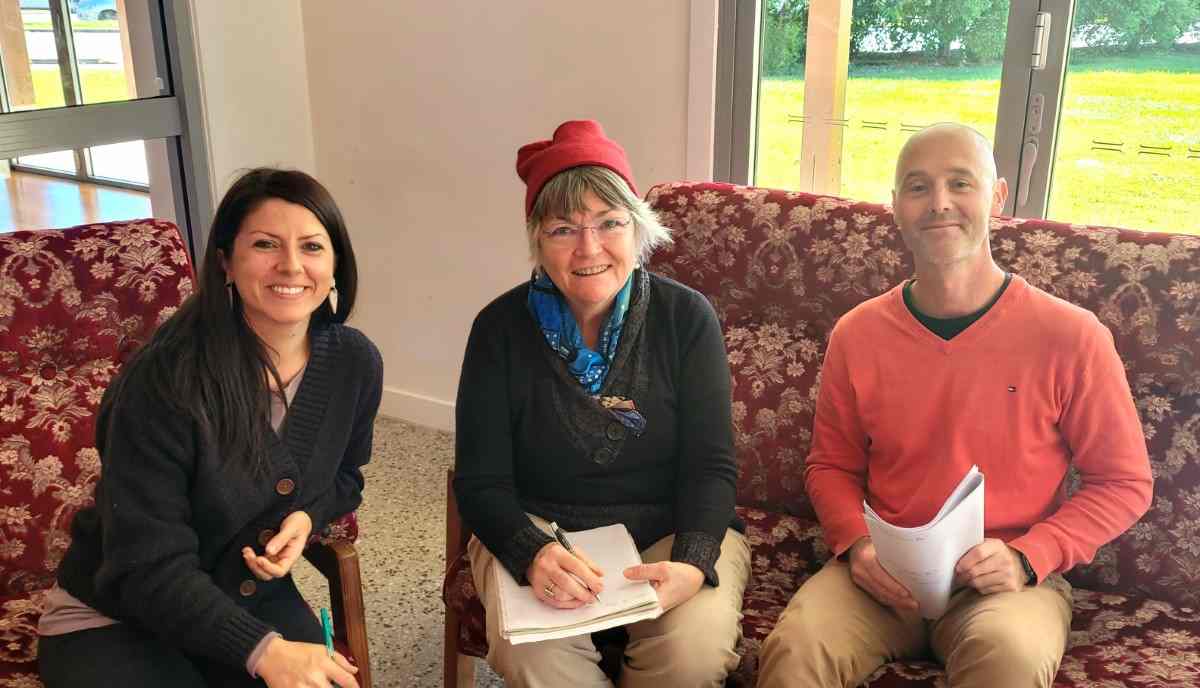 Community Centre - L-R President Elisa Seul, Secretary Fiona Hawthorne, and Treasurer James Koek.