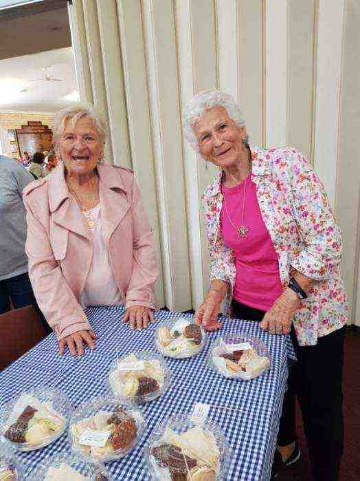 Lyn and Nellie had fun at the CWA breast cancer fundraiser