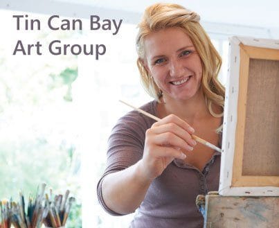 Tin Can Bay Art Group at the Tin Can Bay Library