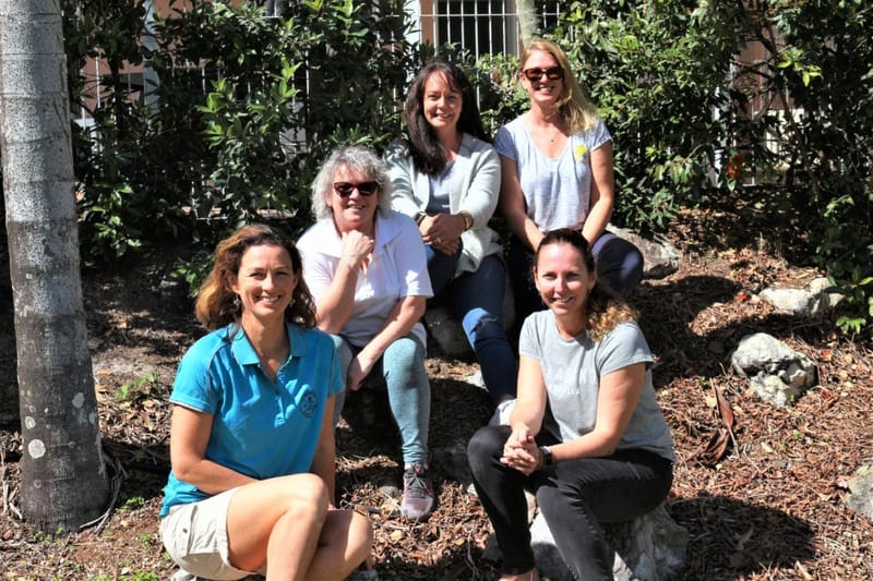 The RBCT Environment Group members, Sarah Booth, Barb Rees, Kristy Pamenter, Martine Lokan and Fiona Worthington welcome othe