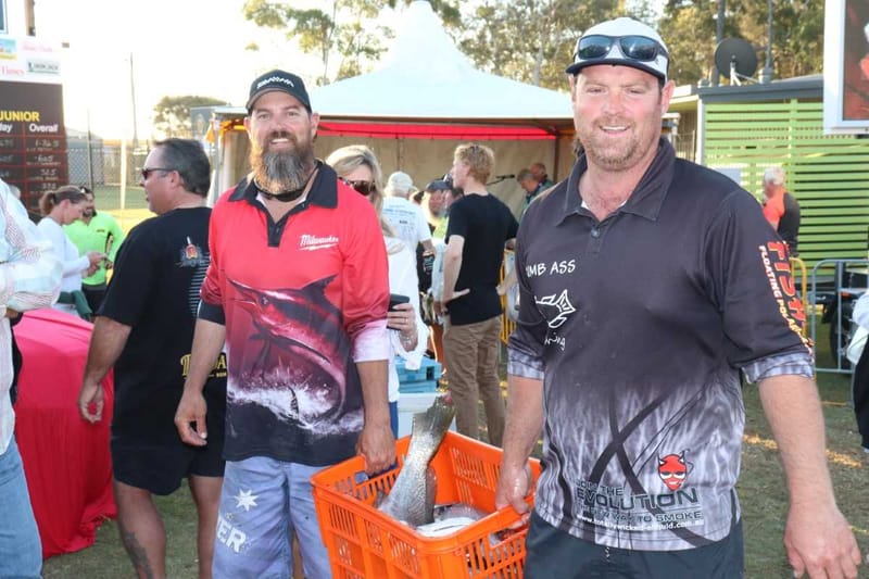 Dan and Josh Bauer from Pittsworth at the 2019 Fishing Classic