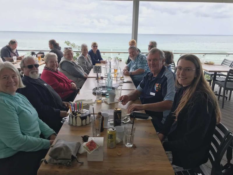 TCB Fishing Club enjoying a social function at Rainbow Beach Surf Club