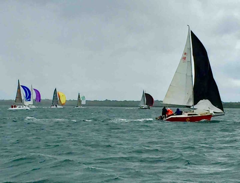 Tin Can Bay Coast Guard helped yachties during the Bay to Bay race