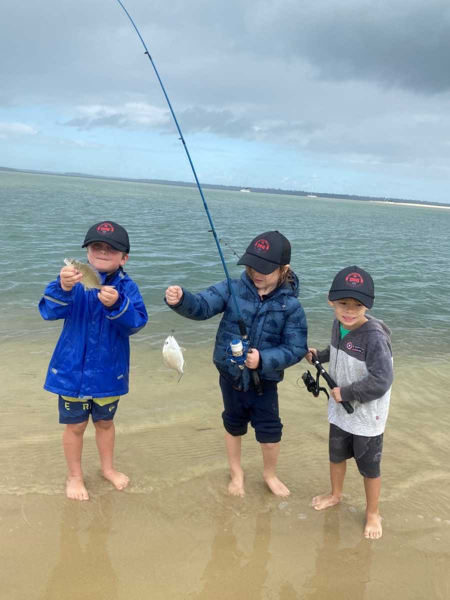 Nate, Finnigan and Ollie enjoyed the RBAA Junior Fishing Clinic