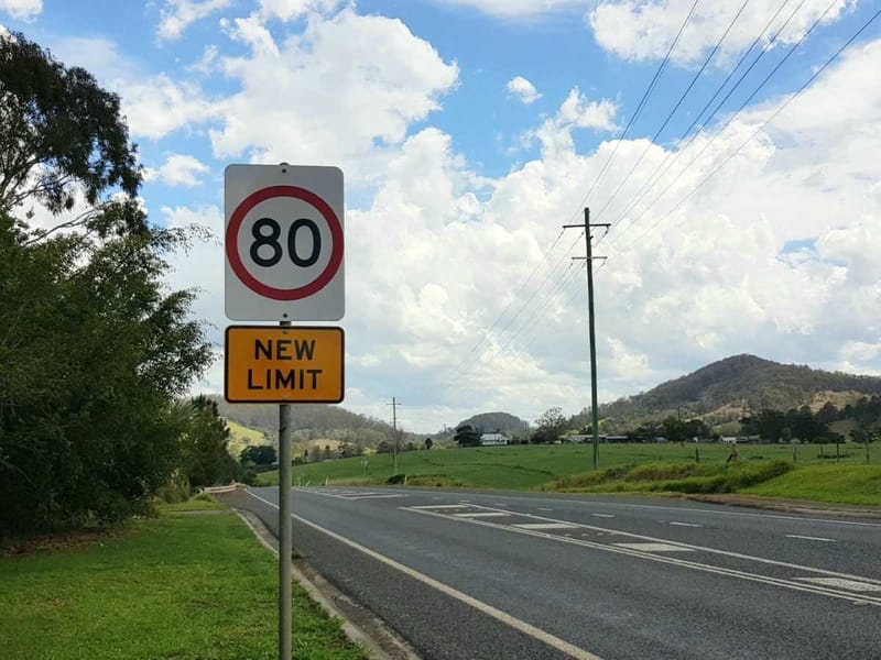 Take note of the new speed limit at Goomboorian