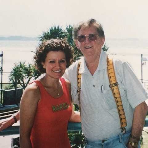 Sandy with her dad Kevin