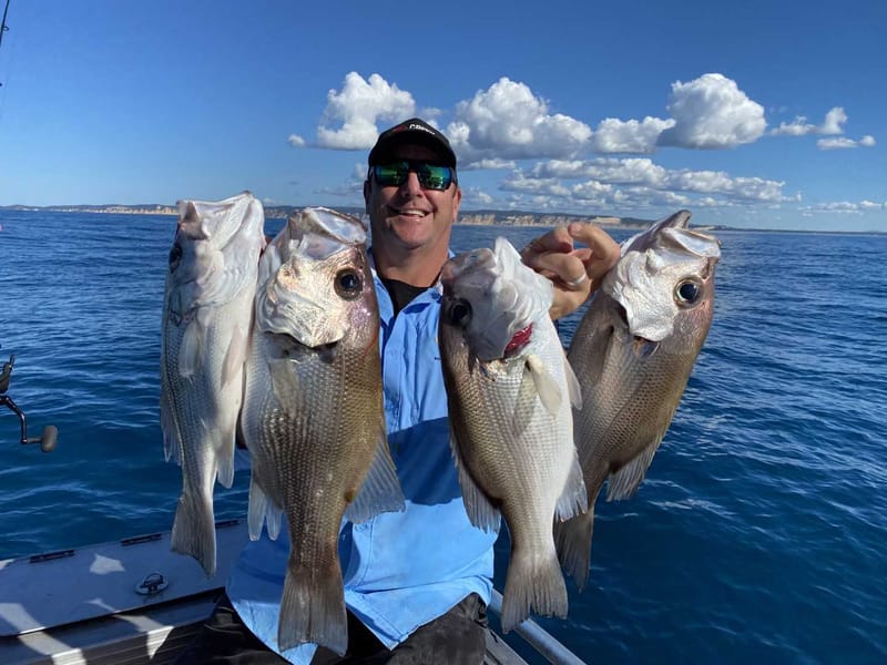 Keely Rose - Long time mate Scott Hillier with a nice bag of Pearl perch. Great to see the Creek to Coast crew on our shores