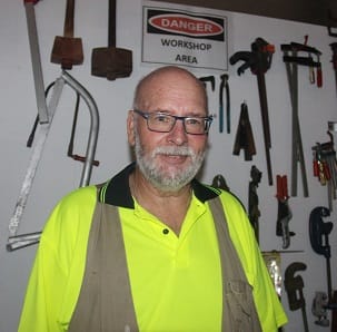 Newly appointed workplace Health and Safety Officer for the Men’s Shed, Rob Butt