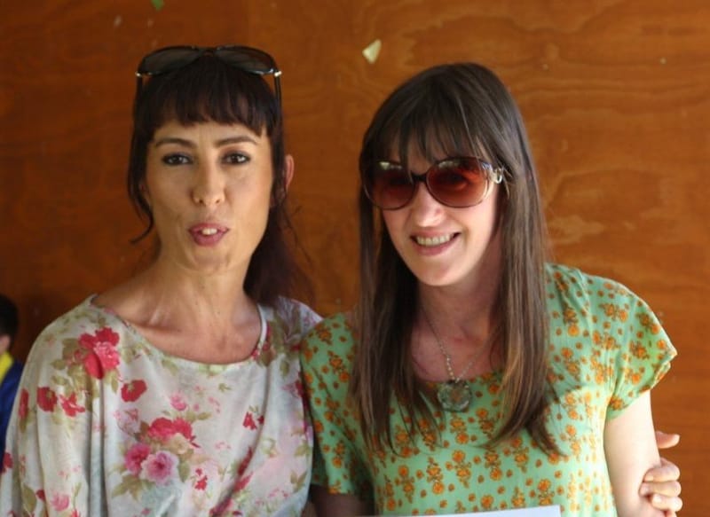 Outgoing President Kirstie Jordison with Belinda Edwards who has given invaluable support this year to the school and the P &