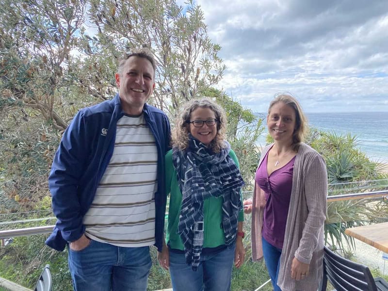 Heatley and Michelle with new owner Rhyll Davis