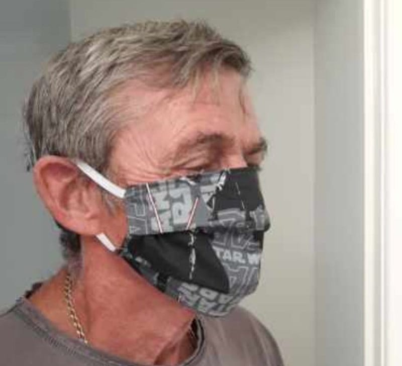 Tin Can Bay RSL volunteers have been busy sewing non-surgical masks and giving them out to veterans and community members in