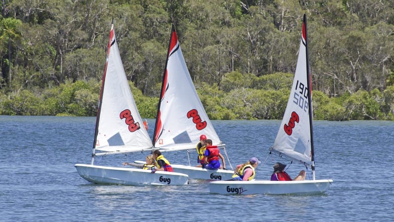 School Holiday - Tin Can Bay is one of the most beautiful waterways in Australia to try sailing
