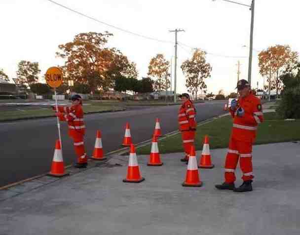Members of Tin Can Bay and Rainbow Beach SES recently attended a traffic control course to ensure safety of both the public a